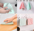 24 Pack Kitchen Cloth, Microfiber Dish Towels Washcloths, Super Absorbent Coral - Image 4