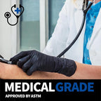 Medical Soft Max™ Black Nitrile Disposable Gloves, Latex-Free & Powder-Free - Image 9