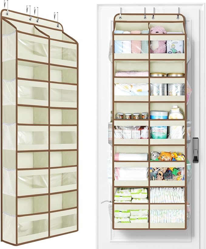 Yecaye 5-Tier Over The Door Organizer Dual-Column, 80lbs Load Over The Door by Yecaye