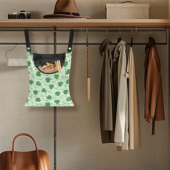 2 Pcs Clothespin Bag, Laundry Hanging Bag Fits Clothes Lines, Pin Bag - Image 4
