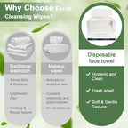 Face Towels Disposable, 12” x 10” Biobased Facial Towelettes, Large Soft & - Image 6
