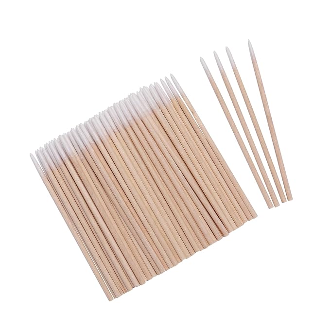 1200pcs Nails Wood Cotton Swab Cleaning 7cm Microbrush Eyelash Sticks Buds Tip - Image 3