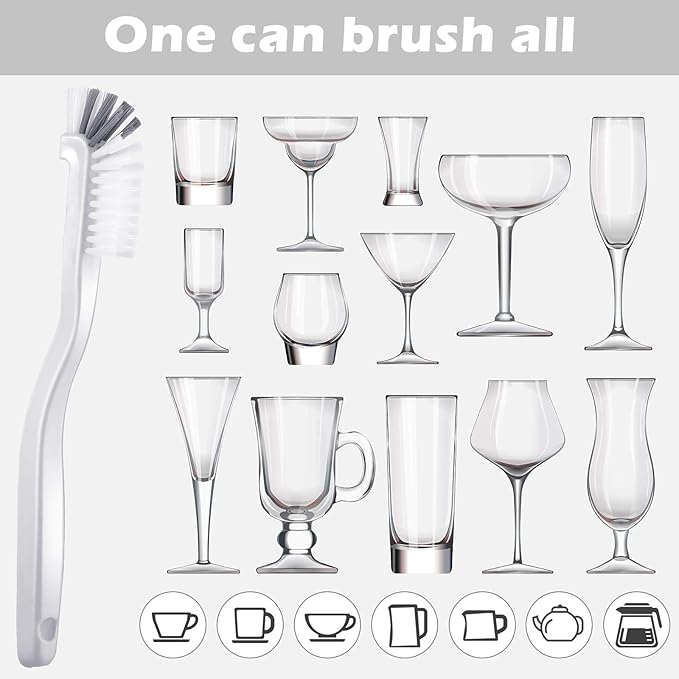 5 Piece Cleaning Dish Scrub Brush Kitchen Sink Bathroom Brushes, Household Pot - Image 3