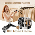 30 Pack Velvet Shirt Hangers, Non-Slip Slim Flocked Clothes Hanger - Image 6