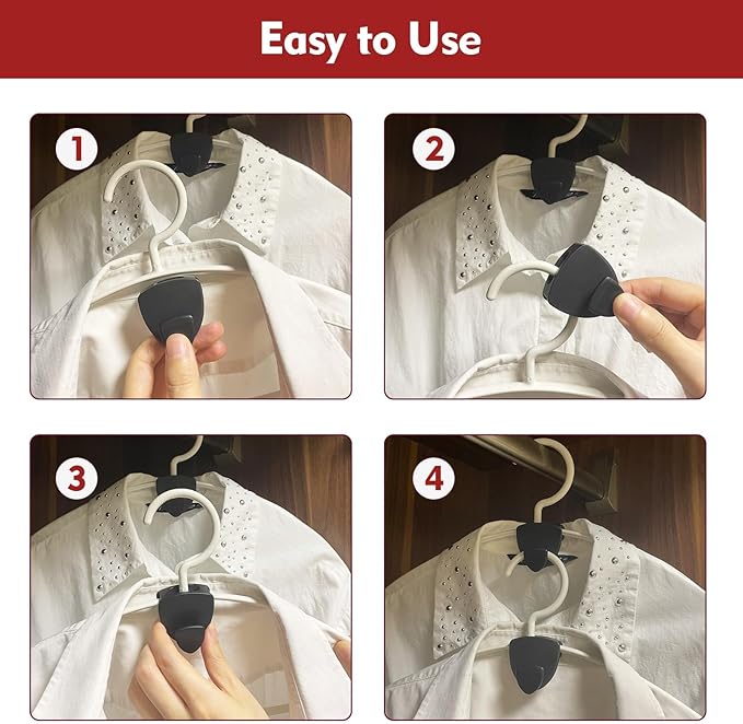 Space Saving Hanger Hooks 20Pcs, Upgrade Heavy Duty Space Saver Hangers - Image 4