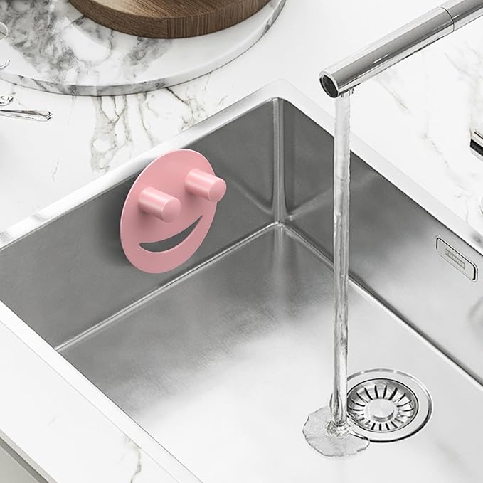Stainless Steel Smiley Face Sponge Holder, Kitchen Accessories Decor - Image 6