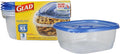 Glad GladWare XL Square Food Storage Containers, Family Size Meal Container by GladTrashFoodStorage