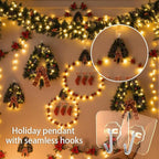 Adhesive Wall Hook, Set Heavy-Duty Thickened self-Adhesive Hook，16Pcs，33lb max - Image 3