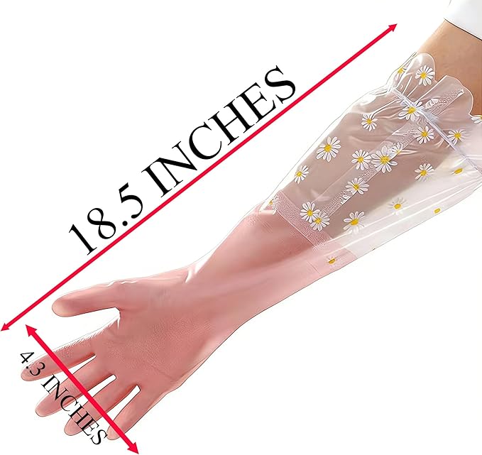 Dishwashing Cleaning Gloves Tear-Resistant Rubber Household Cleaning Gloves - Image 2