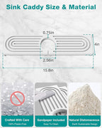 Stone Faucet Mat for Kitchen Sink, Diatomite Sink Protectors - Image 3