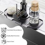 2 Pack Faucet Mat for Kitchen Sink，6° Slope Sink Splash Guard，Splash Guard for - Image 7