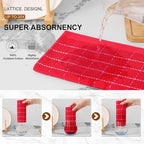 Mordimy 100% Cotton Terry Cloth Kitchen Towels, Super Soft and Absorbent Dish - Image 3