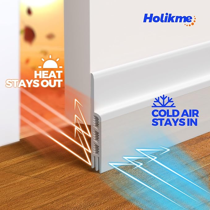 Holikme 2 Door Draft Stopper Sheets, Rolls & Strips Under Door Draft Blocker - Image 4