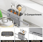 TOOLF Large Dish Drying Rack for Kitchen Counter, Kitchen Dish Racks - Image 4