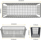 2 Sets Extra Large Hanging Wall Basket, WallmountedFruit Vegetable Toy Snack - Image 2