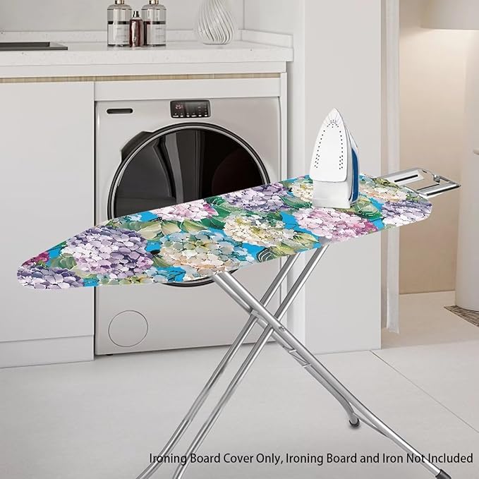 Hydrangea Ironing Board Cover Non Stick Scorch Ironing Board Cover and Pad - Image 2