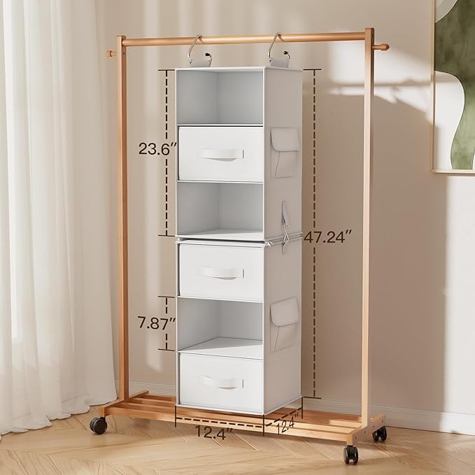 Pipishell 6-Shelf Hanging Closet Organizer - Image 2