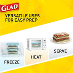 Gladware Freezerware Food Storage Containers, Large Rectangle Holds 64 Ounces - Image 8