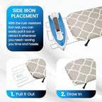 Metal Mesh Panel Tabletop Ironing Board | Foldable Iron Board | Heavy Duty - Image 2