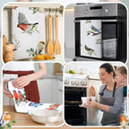 Set of 6 Birds Kitchen Towels Hummingbird Tea Towels Absorbent Dish Towels - Image 4