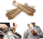 12-Inch Bamboo Wok Brush, Flat Brush, Kitchen Cleaning Brushes - Image 4