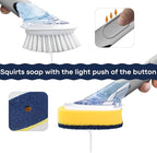 Dish Brush with Soap Dispenser Storage Set with 2 PCS Brush Refills & Holder - Image 4
