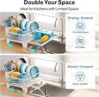 GSlife Expandable Dish Drying Rack - Image 2