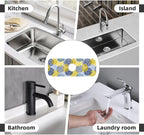 Dahlia Floral Colorful Flower Kitchen Sink Splash Guard Faucet Mat Super - Image 7