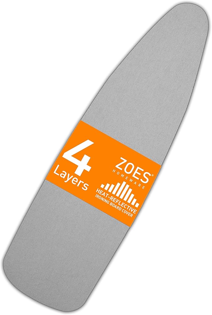 Ironing Board Cover and Pad | 100% Cotton Cover by ZOESHOMEWARE