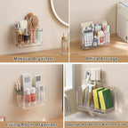 Toothbrush Holder for Bathroom Wall Mounted, 5 Slots Acrylic Toothbrush and - Image 4