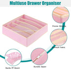 Drawer under Cabinet Clothes Organizer 5 Cell Foldable Storage Cubes Underwear - Image 7