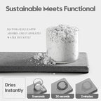 2PCS Bathroom Counter Vanity Trays, Water Absorbing Diatomite Stone Quick - Image 3