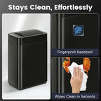 Sensor Trash Can with Butterfly Lid 2.6 Gallon Rectangular Automatic Garbage Can - Image 6
