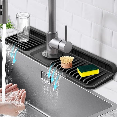 17.7-Inch Kitchen Sink Splash Guard Mat | 7° Slope by Hugro+Tarfive