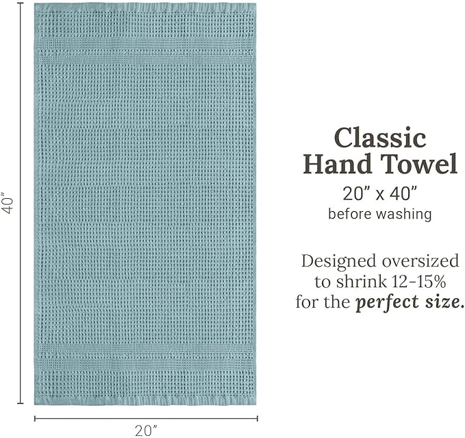 GILDEN TREE Waffle Hand Towels for Bathroom Quick Dry Towel Super Absorbent - Image 8