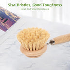 Bamboo Scrub Brush with Handle - Image 9