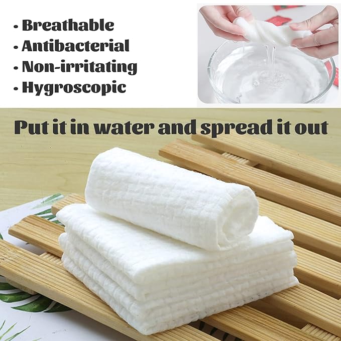 100 Pcs Mini Compressed Towels, Disposable Face Compressed Towel, Compressed - Image 2