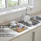 Dish Drying Mat for Kitchen Counter 2 Pack - Image 2