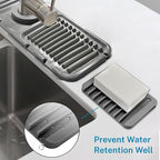 Daily Treasures 2Pack 13"x4.7" Silicone Faucet Splash Guard & Soap Dish - Image 3