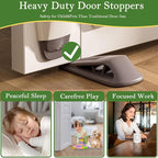 Fursafe&Q Rubber Door Stoppers for Bottom of Door, Door Stop Wedge - Image 6