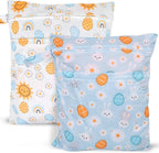 2pcs Travel Waterproof Laundry Bag, Cloth Diaper Wet Dry Bags by SANFERGE