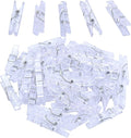 Jdesun 50 Pieces Photo Clips, Mini Plastic Picture Paper Clip Clothespins Peg by Unknown