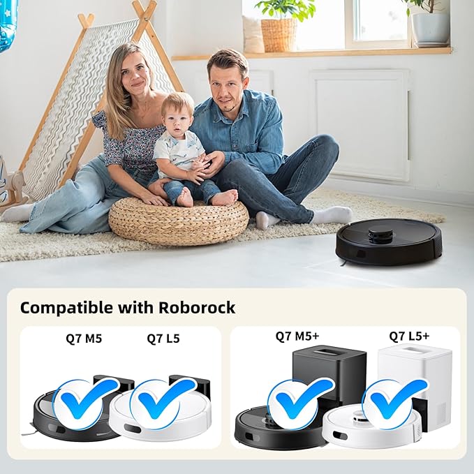 Replacement Parts for Roborock Q7 M5/M5+, Q7 L5/L5+ Plus Robot Vacuum - Image 2