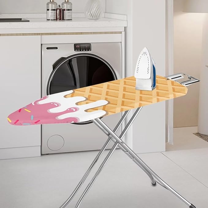 Ice Cream Print Ironing Board Cover Lightweight Ironing Board Protector Elastic - Image 2