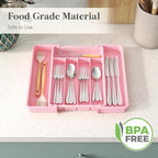 Lifewit Silverware Drawer Organizer, Expandable Utensil Tray - Image 6