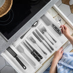Large Premium Bamboo Silverware Organizer - Image 9