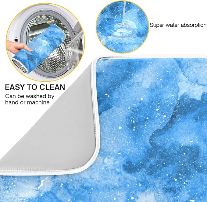 Absorbent Dish Drying Mat for Kitchen Counter - Image 2