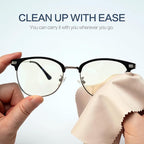 Vemiss 6 Pack Microfiber Glasses Cleaning Cloth, Wipes Lens Eyeglasses & Screens - Image 3