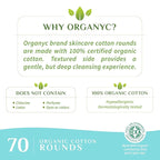 Organyc 100% Certified Organic Cotton Makeup Pads – Natural Unbleached Makeup - Image 5