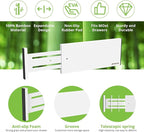 ANTOWIN 4 Pack Expandable Drawer Dividers, 4.7'' High, Extend from 12.2'' to - Image 3